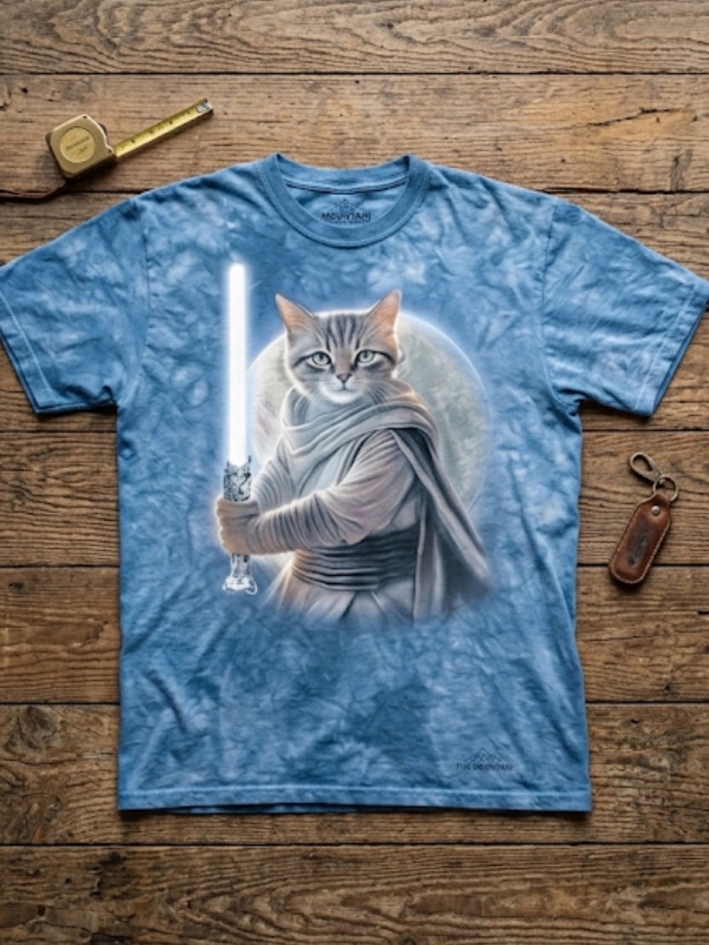Jedi Cat Shirt Men’s Size XL Blue